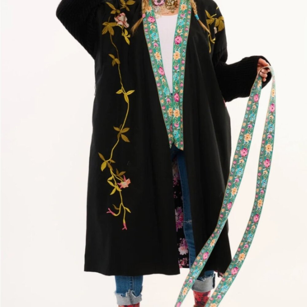 Boho Cotton Robe Coat - Picture 4 of 16
